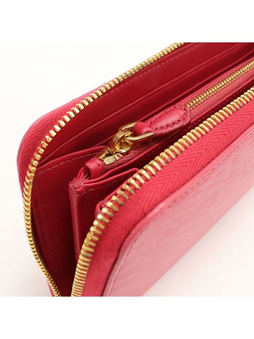 Prada Zip Around Wallet Vitello Move Leather - Picture 5 of 6
